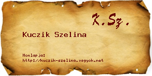 Kuczik Szelina névjegykártya